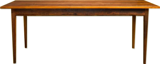 Farmhouse Tables - Reclaimed Pine Tapered Leg Table